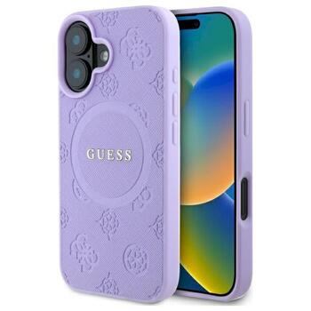 Guess GUHMP16MPSAPSMEU Hardcase Saffiano Peony Classic Logo Защитный чехол для iPhone 16 Plus 6.7