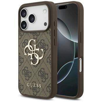 Guess 4G Big Logo Case Aizsargapvalks priekš iPhone 17 Pro / brūns (GUHCP17L4GMGBR)