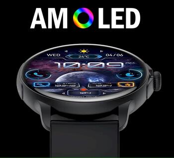 Rubicon Smartwatch RNCF35 Смарт-часы с браслетом + ремешком / чёрный (SMARUB307)