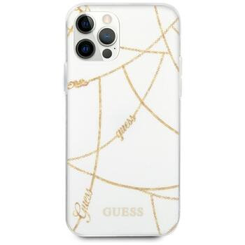 Guess GUHCP12LPCUCHWH Gold Chain Collection Защитный чехол для iPhone 12 Pro Max 6,7