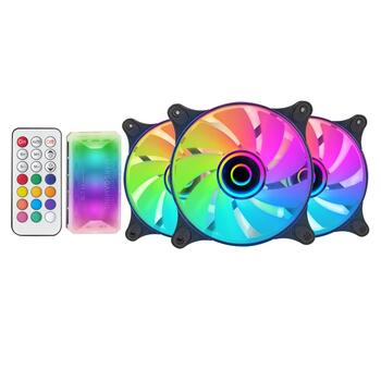 Mars Gaming MF-3DKIT Infinity Mirror ARGB 120mm Комплект кулеров для компьютера с дистанционным управлением (MF3DKIT)