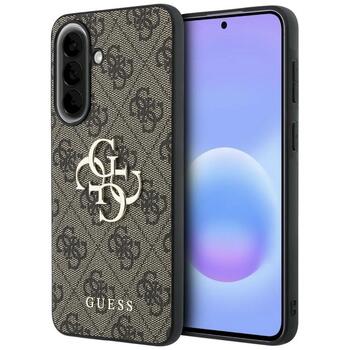 Guess Leather 4G Metal Logo Case Защитный чехол для Samsung Galaxy A37 5G / коричневый (GUHCSA374GMGBR)