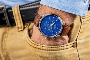 Giewont Chronograph Sapphire Наручные часы мужские GW6310-A5 / коричнево-синий (GW6310-A5)