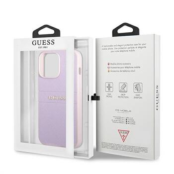 Guess GUHCP13LPSASBPU Saffiano Hot Stamp & Metal Logo Защитный чехол для iPhone 13 Pro / 13 6,1