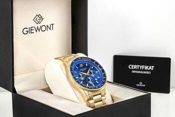 Giewont Chronograph Sapphire Vīriešu rokas pulkstenis GW3520-B5 / zelta/zils (GW3520-B5)