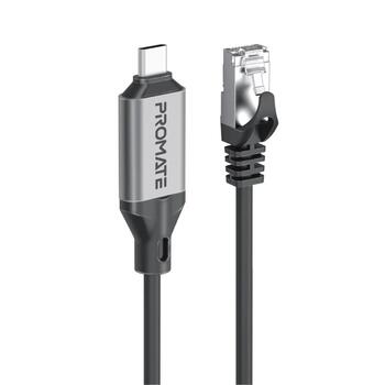 Promate CLink-RJ45 Кабель USB-C to Ethernet 10/100/1000Mbps / 5m (CLINKRJ45)