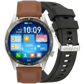 Smartwatch Gravity с 2 ремешками GT10-8 / серебристый (GT10-8)