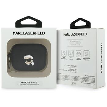 Karl Lagerfeld 3D Logo NFT Karl Head Silicone Case Чехол для наушников Apple AirPods Pro 3 (KLAP3RUNIKK)