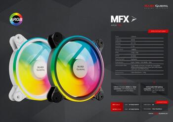 Mars Gaming MFXW ARGB 12cm Кулер для компьютера (MFXW)