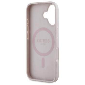 Guess GUHMP16SP4ROPEMCP Hardcase 4G Flowers Print MagSafe Защитный чехол для iPhone 16 6.1