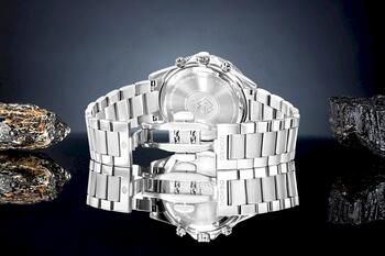 Giewont Vīriešu pulkstenis Chronograph Sapphire GW3520-B2 / sudrabaini melns (GW3520-B2)