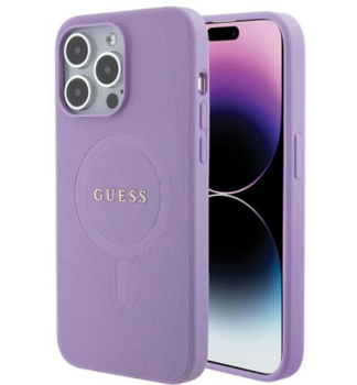Guess Saffiano MagSafe Back Case Защитный Чехол для Apple iPhone 16 Pro Max (GUHMP16XPSAHMCU)