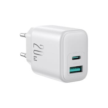 Joyroom Travel Charger C+U Зарядное устройство PD 20W QC 3.0 / белый (JR-TCF21-WHT)
