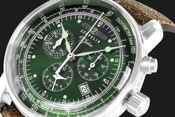 ZEPPELIN 100 Jahre Chronograph Vīriešu pulkstenis 8680-4 / sudraba (8680-4)