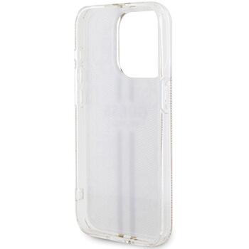 Guess GUHCP15LH4PSEGP Hardcase IML 4G Gold Stripe Aizsargapvalks priekš iPhone 15 Pro 6.1