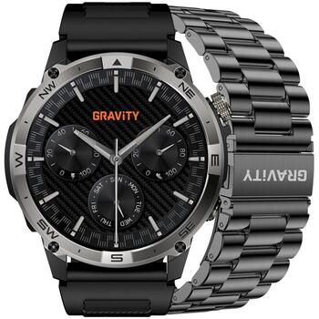 Smartwatch Gravity Ремешок + браслет GT46-1 / чёрный (GT46-1)