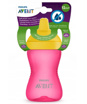 Philips Avent My Grippy SCF804/04 Поильник с жёстким носиком 300 ml / Розовая (SCF804/04)