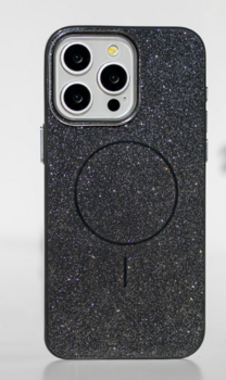 Mocco Glitter Thin Mag Back Case Aizmugurējais Apvalks priekš Apple iPhone 16e (MO-GLI-IP-16E-BK)