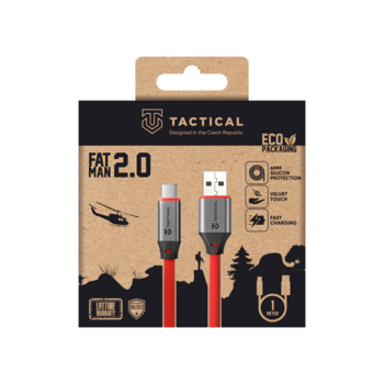 Tactical Fat Man 2.0 USB-A/USB-C Кабель 1m / красный (TA-57983127953)