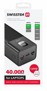 Swissten Power Line Power Bank 40 000 mAh 100W (22013941)