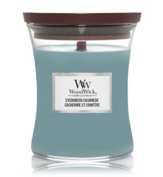 Woodwick Evergreen Cashmere Aromātiskā svece 275 g (5038581155784)