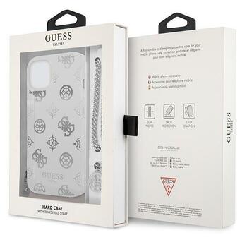 Guess GUHCP13SKSPESI Peony Chain Collection Aizsargapvalks priekš iPhone 13 mini 5,4