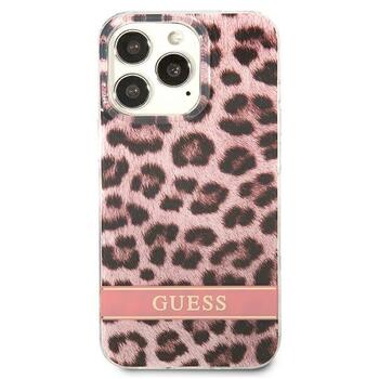 Guess GUHCP13LHSLEOP Leopard Aizsargapvalks priekš iPhone 13 Pro / 13 6,1