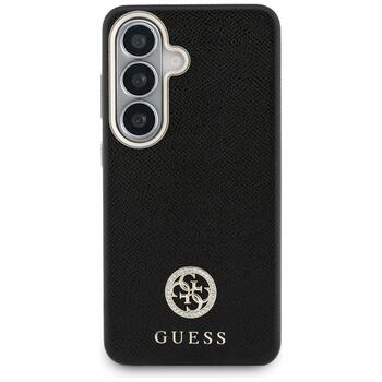 Guess Rhinestone Round Logo MagSafe Aizsargapvalks priekš Samsung Galaxy S26 / melns (GUHMS26MPGCRMDEK)