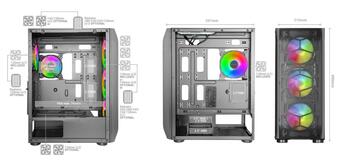 Mars Gaming MC-KX XXL Компьютерный корпус E-ATX / 5x FAN / ARGB Chroma (MCKX)