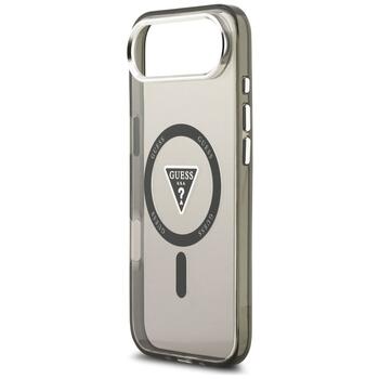 Case Guess IML Gradient Triangle Logo MagSafe Aizsargapvalks priekš iPhone Air / melns (GUHMP17MHGTMLCGK)