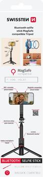 Swissten Bluetooth Cелфи Stick Tripod (compatible with MagSafe) (32000500)