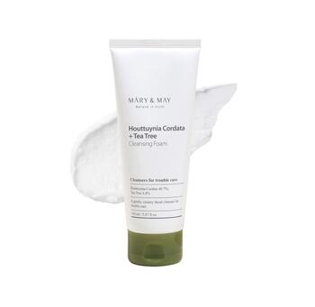 Mary&May Houttuynia Cordata + Tea Tree Очищающая Пенка Для Лица 150ml (8809670680978)