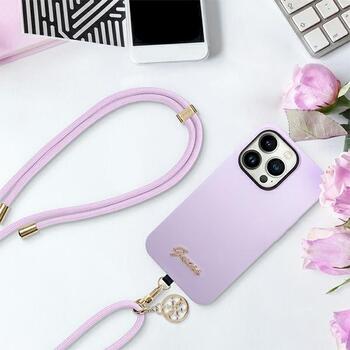 Guess GUOUCNMG4EU Universal CBDY Cord strap Ремешок на шею для телефонов lilac Nylon 4G Metal Charm (GUOUCNMG4EU)
