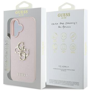 Guess Grained Big 4G Logo Small Classic Logo Защитный чехол для Apple iPhone 16 (GUHCP16SPGT4MBP)