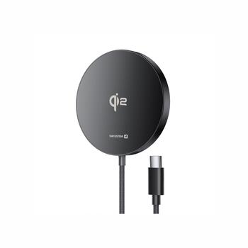 Swissten MagPuck Qi2 Беспроводное зарядное устройство 1.5m (совместимо с MagSafe) (22055560)