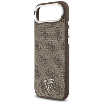 Case Guess 4G Triangle Logo MagSafe Защитный чехол для iPhone Air / коричневый (GUHMP17MP4TSRCMW)