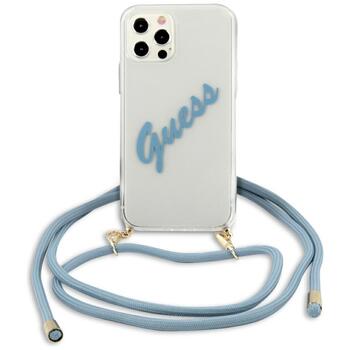 Guess GUHCP12LCRTVSBL Script Vintage Защитный чехол для iPhone 12 Pro Max 6.7