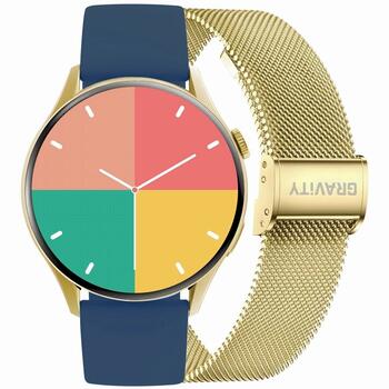 Smartwatch Gravity Siksniņa + aproce GT11-4 / zelta (GT11-4)