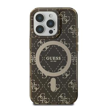 Guess IML 4G Background MagSafe Aizsargapvalks Priekš Apple iPhone 16 Pro (GUHMP16LH4DTEW)
