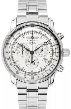 ZEPPELIN 100 Jahre Chronograph Vīriešu pulkstenis 7680MB-1 / sudraba (7680MB-1)