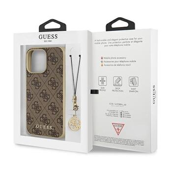 Guess GUHCP13LGF4GBR Hardcase 4G Charms Collection Aizsargapvalks priekš iPhone 13 Pro / 13 6,1