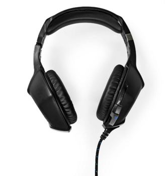 Nedis GHST250BK Стерео Игровая гарнитура USB Type-A / 2x 3,5 мм / 2.2m (GHST250BK)