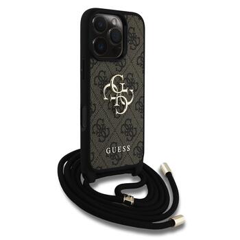 Guess GUHCP16LP4GMGCRW PU 4G Metal Logo Crossbody Strap Case Чехол для Apple iPhone 16 Pro (GUHCP16LP4GMGCRW)