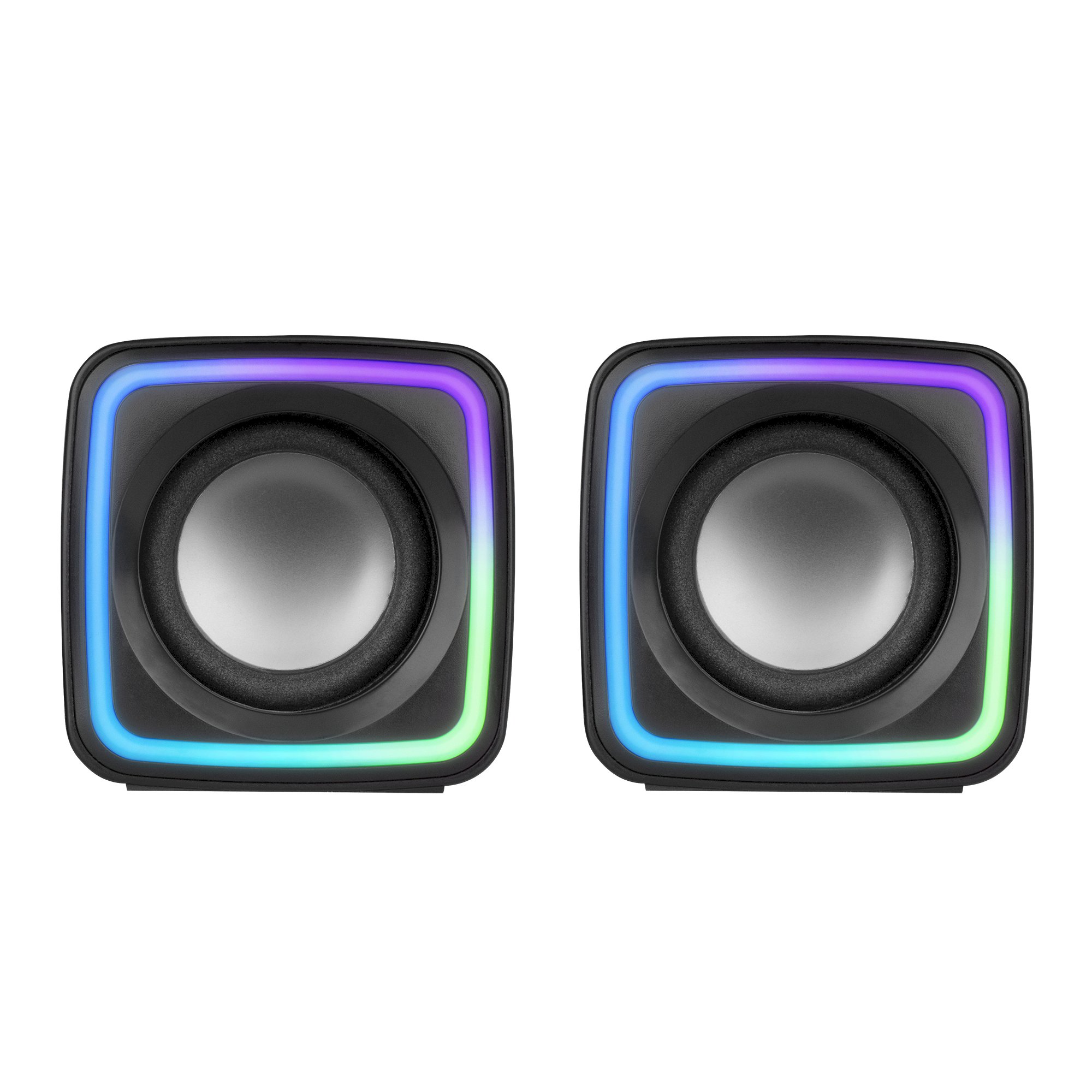 Mars Gaming MSCUBE Компактные RGB игровые колонки DSP 8W / чёрные (MSCUBE)
