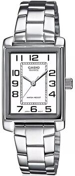 Casio Timeless LTP-1234PD-7BEG Женские Часы 21mm Silver Case White Dial (LTP-1234PD-7BEG)