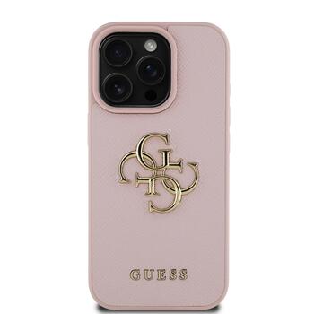Guess PU Grained 4G Metal Logo Чехол для Apple iPhone 16 Pro (GUHCP16LPGT4MBP)