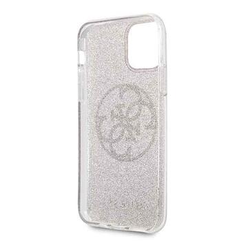 Guess GUHCN58PCUGLPI 4G Circle Glitter Защитный чехол для iPhone 11 Pro / розовый (GUHCN58PCUGLPI)