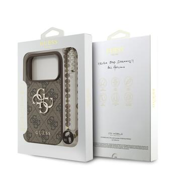 Guess PU 4G Metal Logo Strap Case Чехол для Apple iPhone 17 Pro (GUHCP17LP4GMGSW)