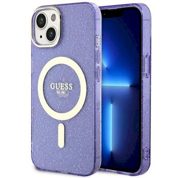 Guess GUHMP14MHCMCGU Hardcase Glitter Gold MagSafe Защитный чехол для iPhone 14 Plus / 15 Plus 6.7