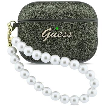 Case Guess Glitter Pearl Strap Защитный чехол для AirPods Pro 3 / khaki (GUAP3GLGPSA)